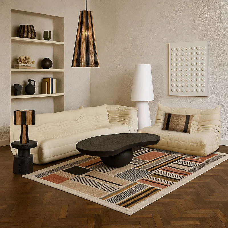 طقم غرفة معيشة نارلا ويزلوك إيفوري 0