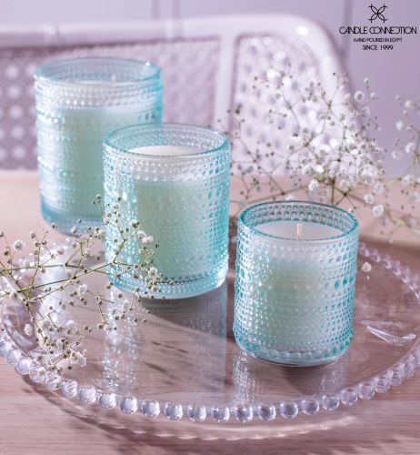 Tuberose Scented Candle Cup Blue 2