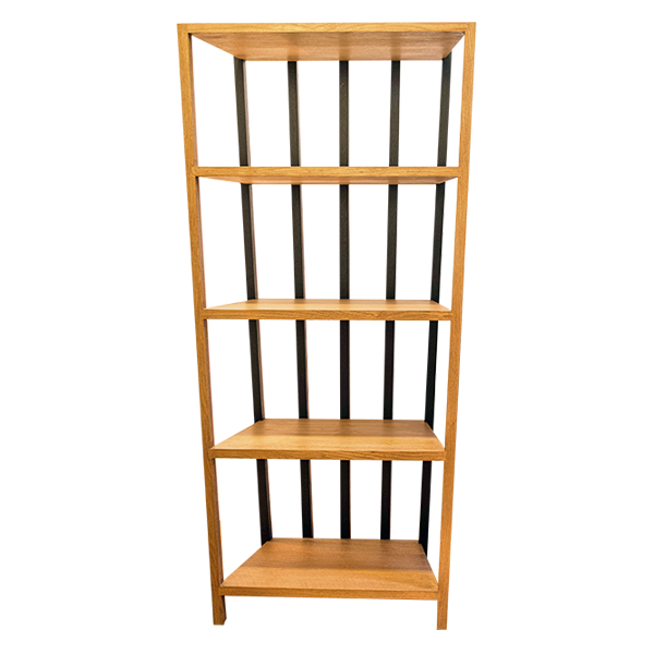 وحدة رفوف بيرا خشب بالكامل