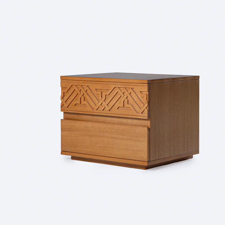 Embellish Nightstand - Beech Wood With 2 Drawers 0