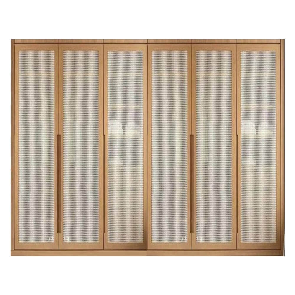 Cane Paneled Wardrobe - Large 0