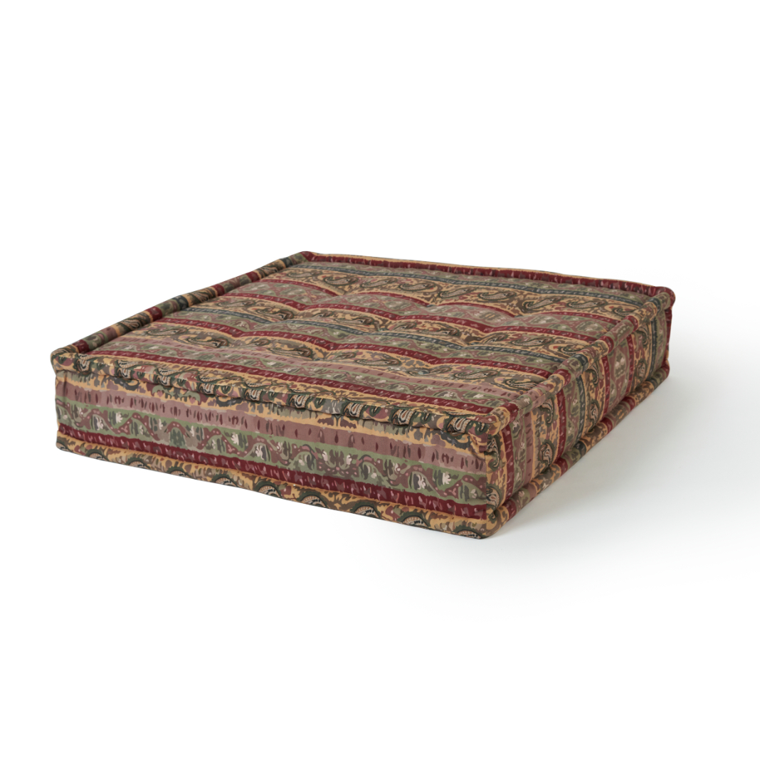 Kenji Ottoman - Paisley - Printed Velvet 1