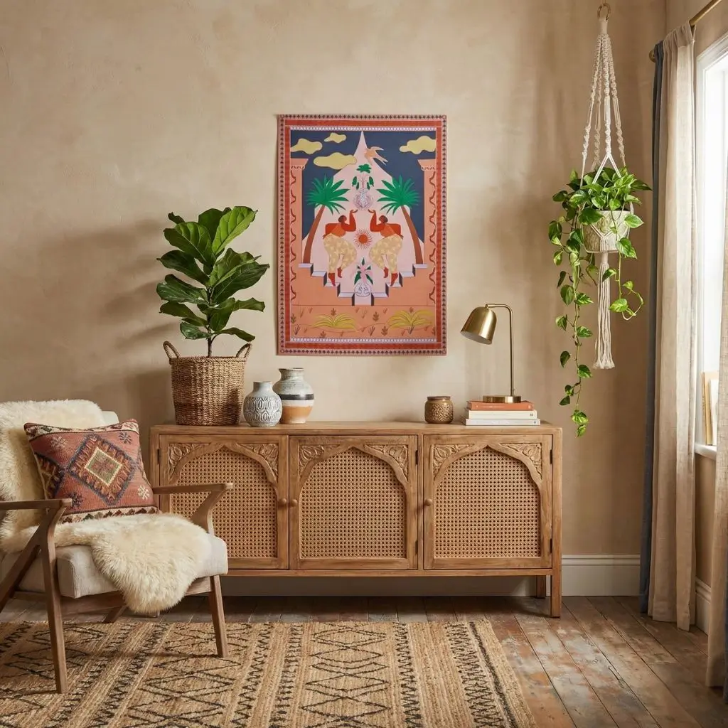 Casablanca-Inspired Wall Art Canvas – Moroccan Architecture & Earthy Tones 2