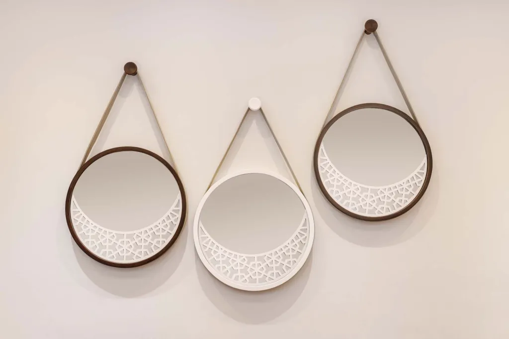 Kerdan Hanging Round Mirrors – Set of 3 0