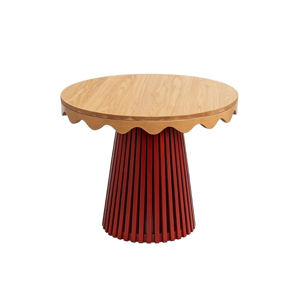 Fluted Wavy Round Dining Table 0
