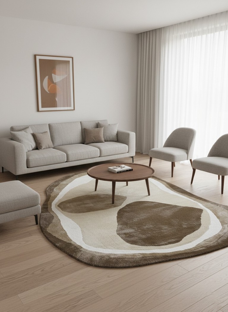Evolva - Oval Hand Tufted Rug 1