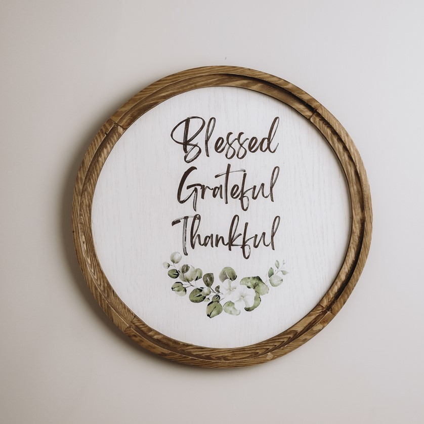 Blessed Boho Wood Circle 0