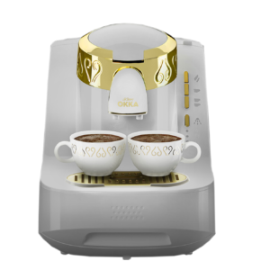 Arzum Okka - Automatic Turkish Coffee Machine - Ok008- B  -White & Gold 0