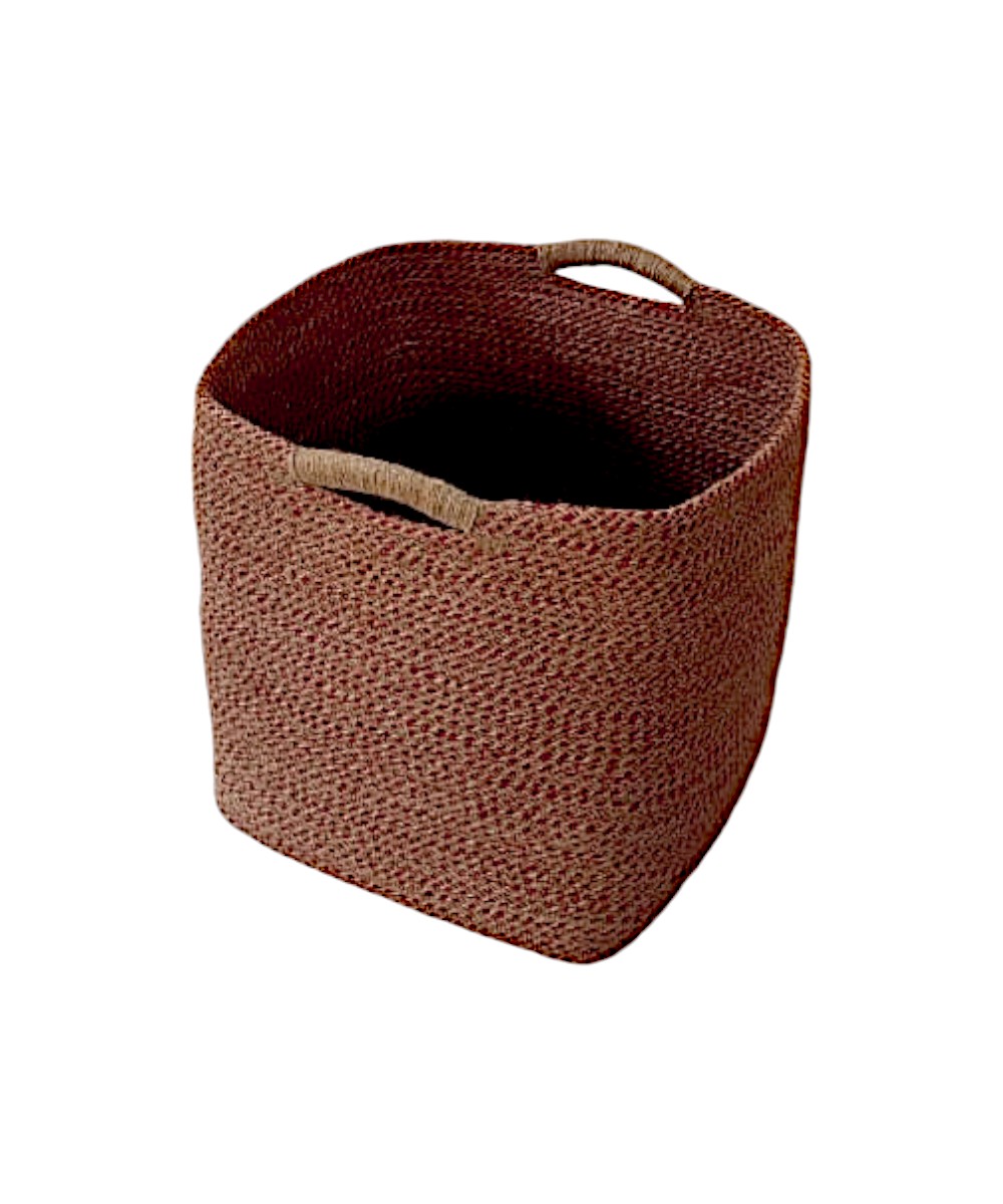 Jute Square Storage Basket 0