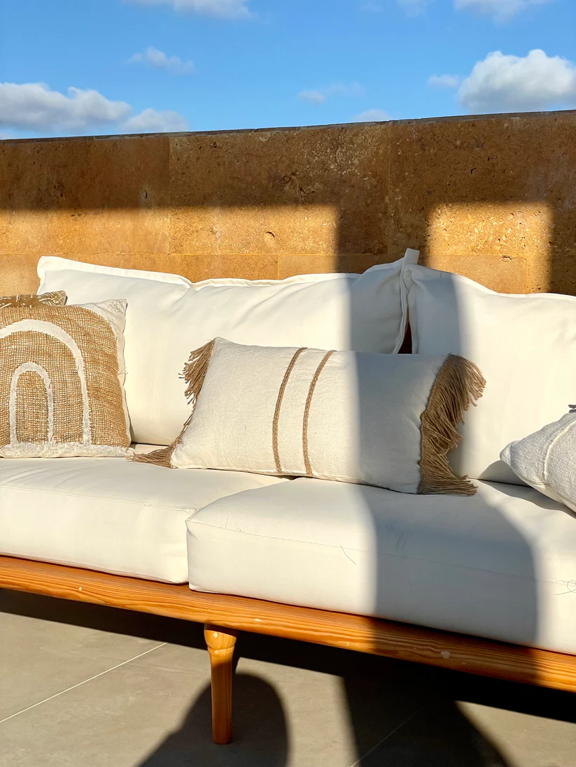 Boho Cushion With Fiber Filling 0