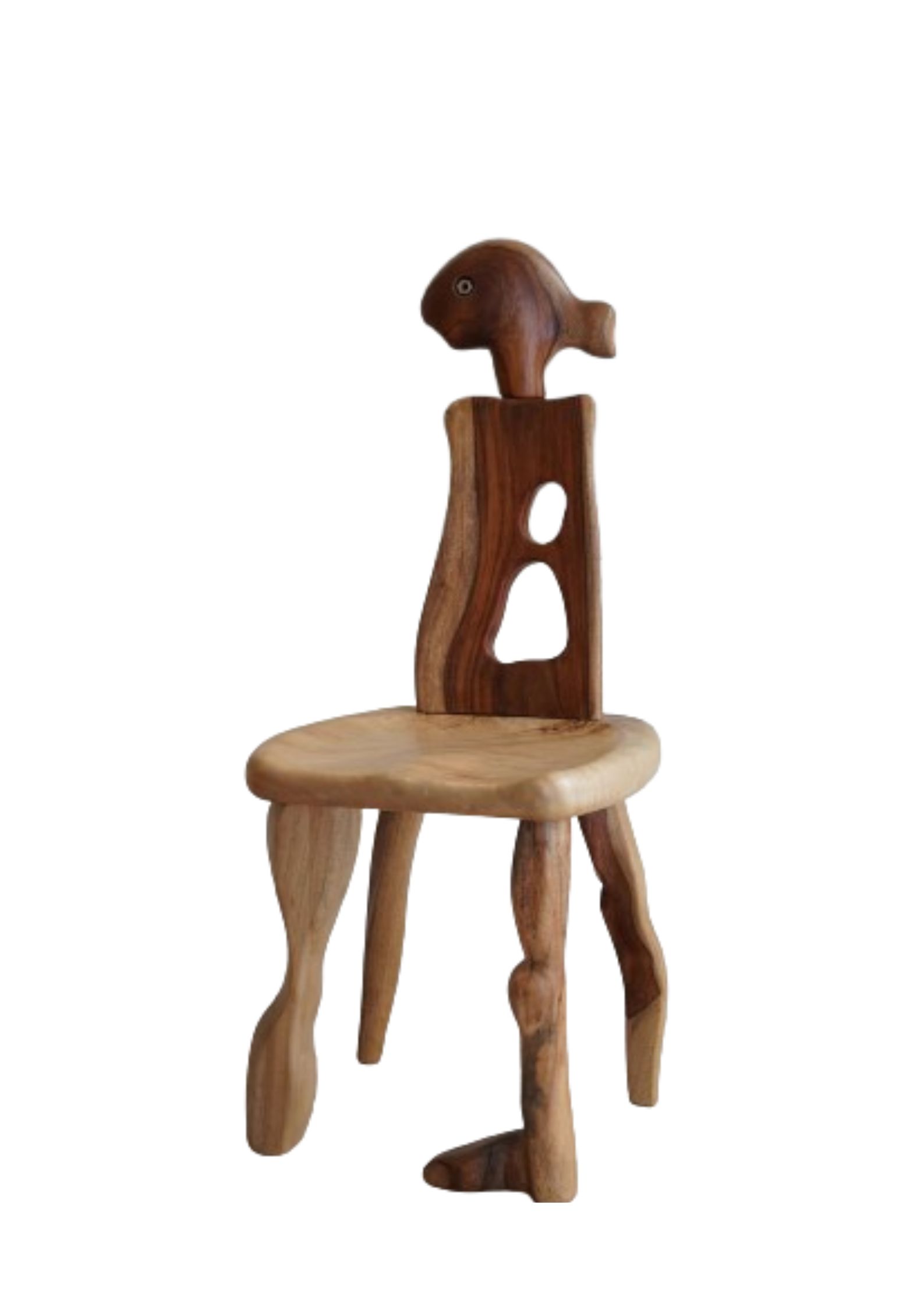 Little Wild Chair – Sarsoua Wood, Unique Fish Design 0