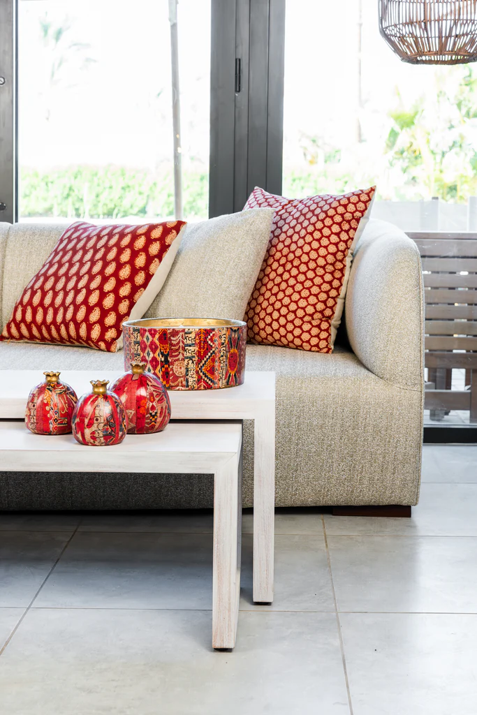 Red Collage Candle Holder – Stylish Touch for Contemporary Interiors 2