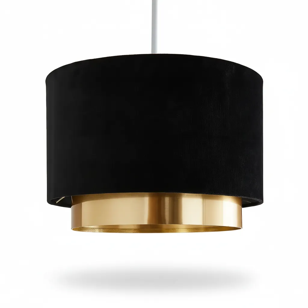 Poppy Modern Pendant Black And Gold YLM020 0