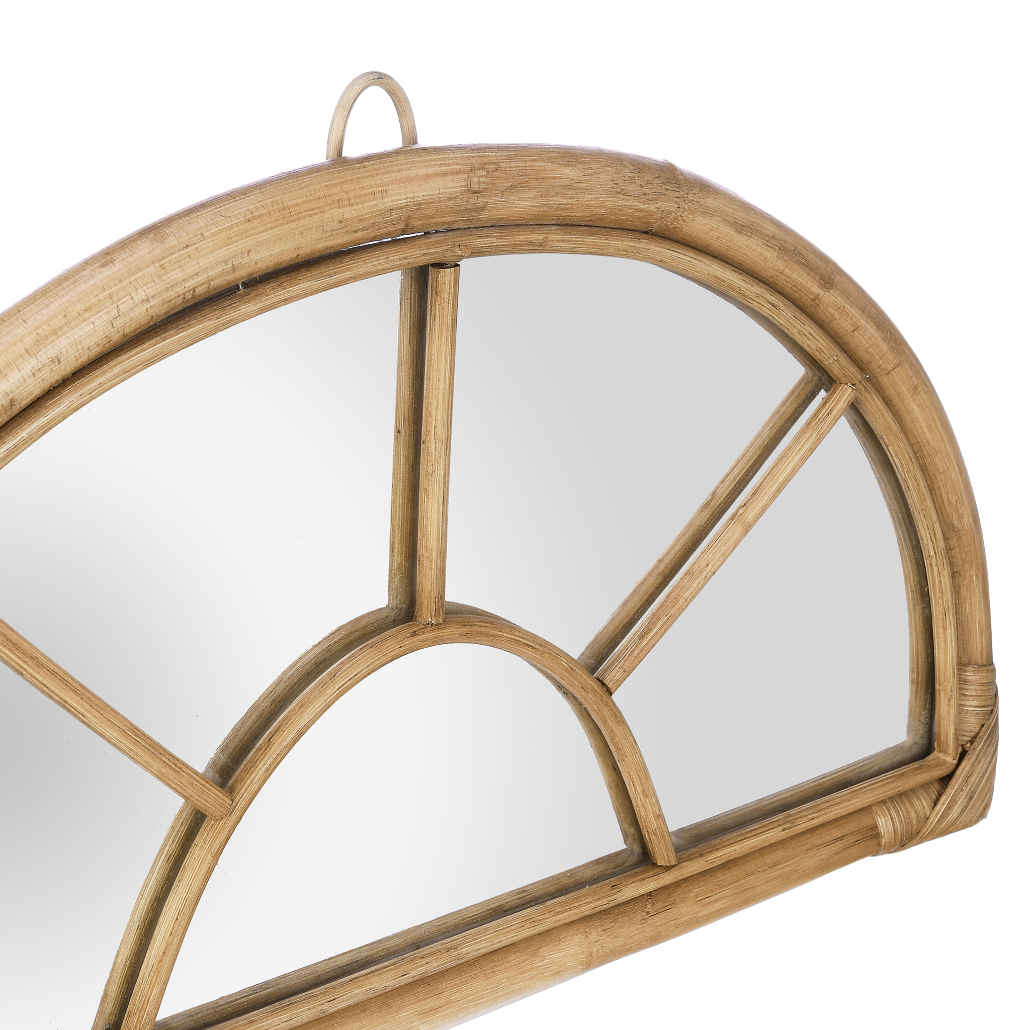 Boho Rainbow Bamboo Mirror – Stylish Wall Decor 2