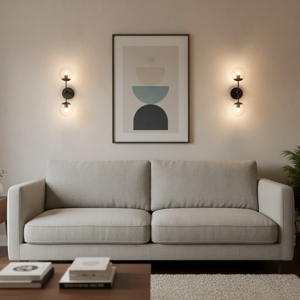 Double Glass Ball Wall Light 1