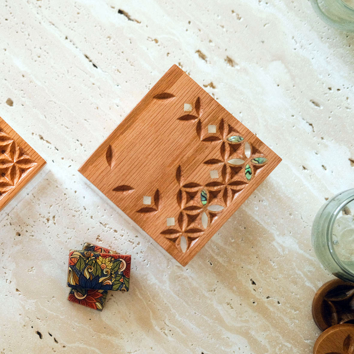 Quadra box 01 - Natural Oak Wood 1