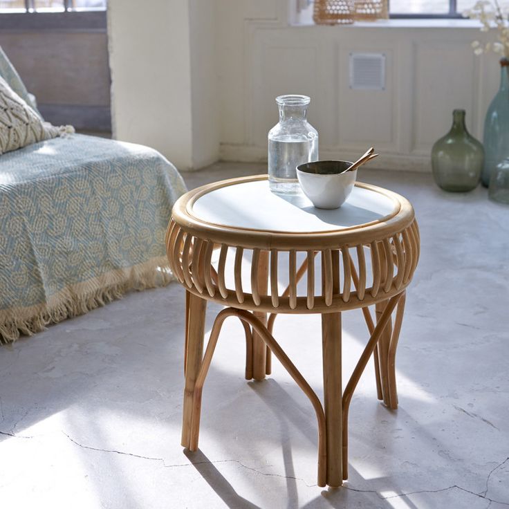 Side table coffee from bamboo  0