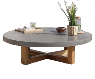 Solid Concrete Coffee Table 0