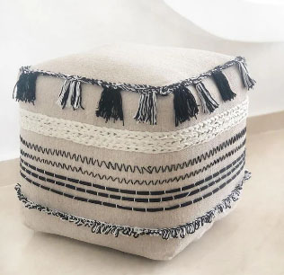 Kruz Squared Pouf 0