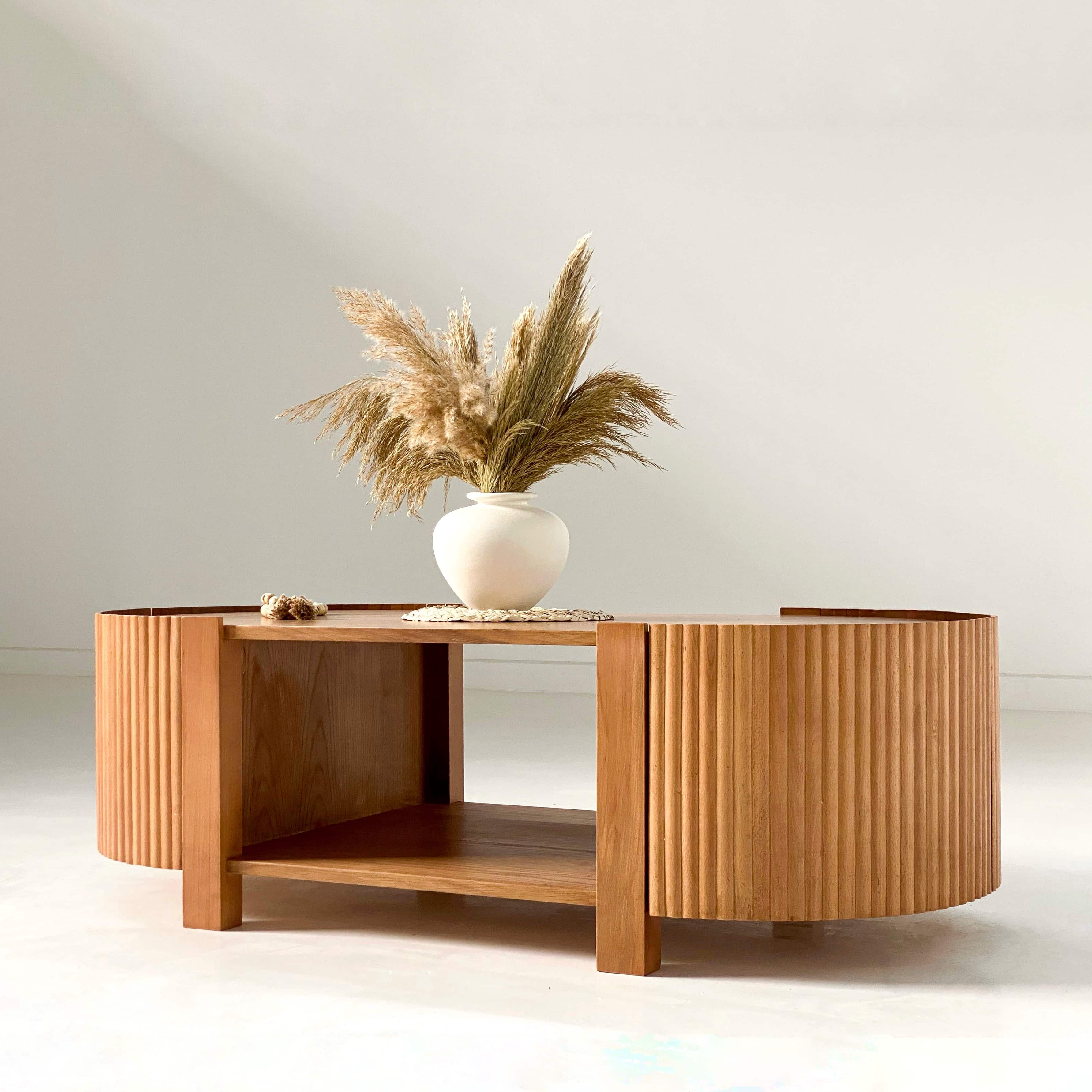 Fluted Door Table 1
