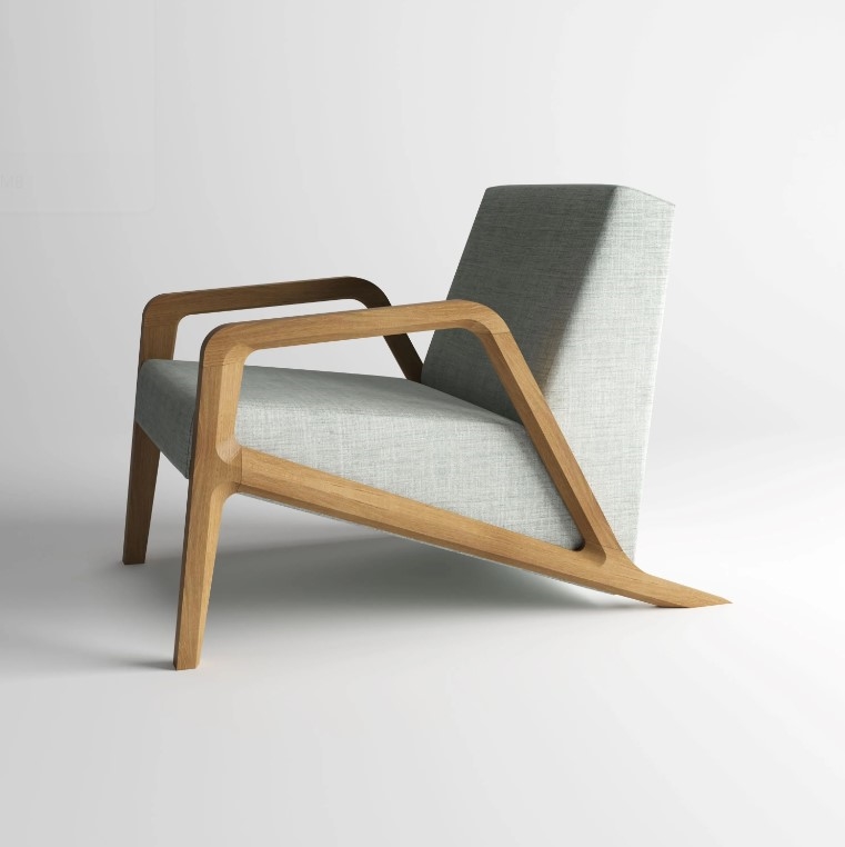 Serena Armchair In Beech Wood Frame & Upholstered Body 0