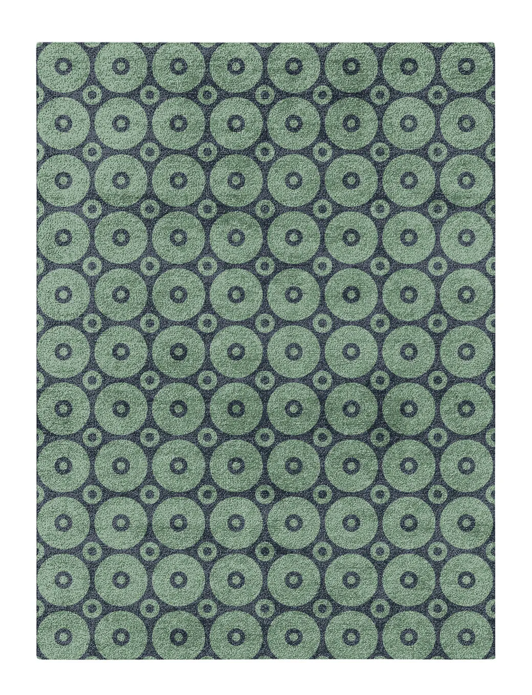 Eccentric Rug - Unique Blend of Geometric Wool and Viscose 0