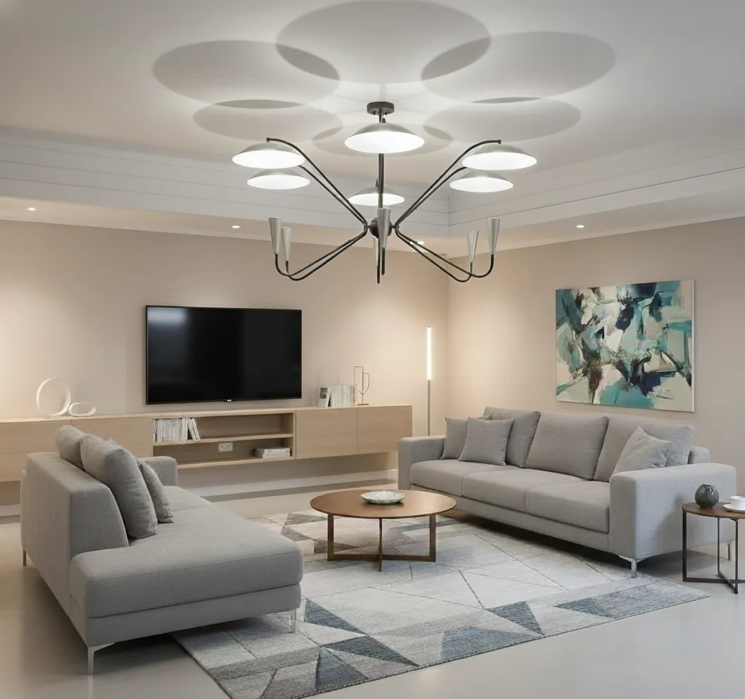 Six Arms Chandelier 1