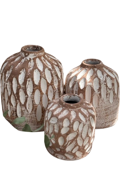 Calla Trio Pottery Vases 1