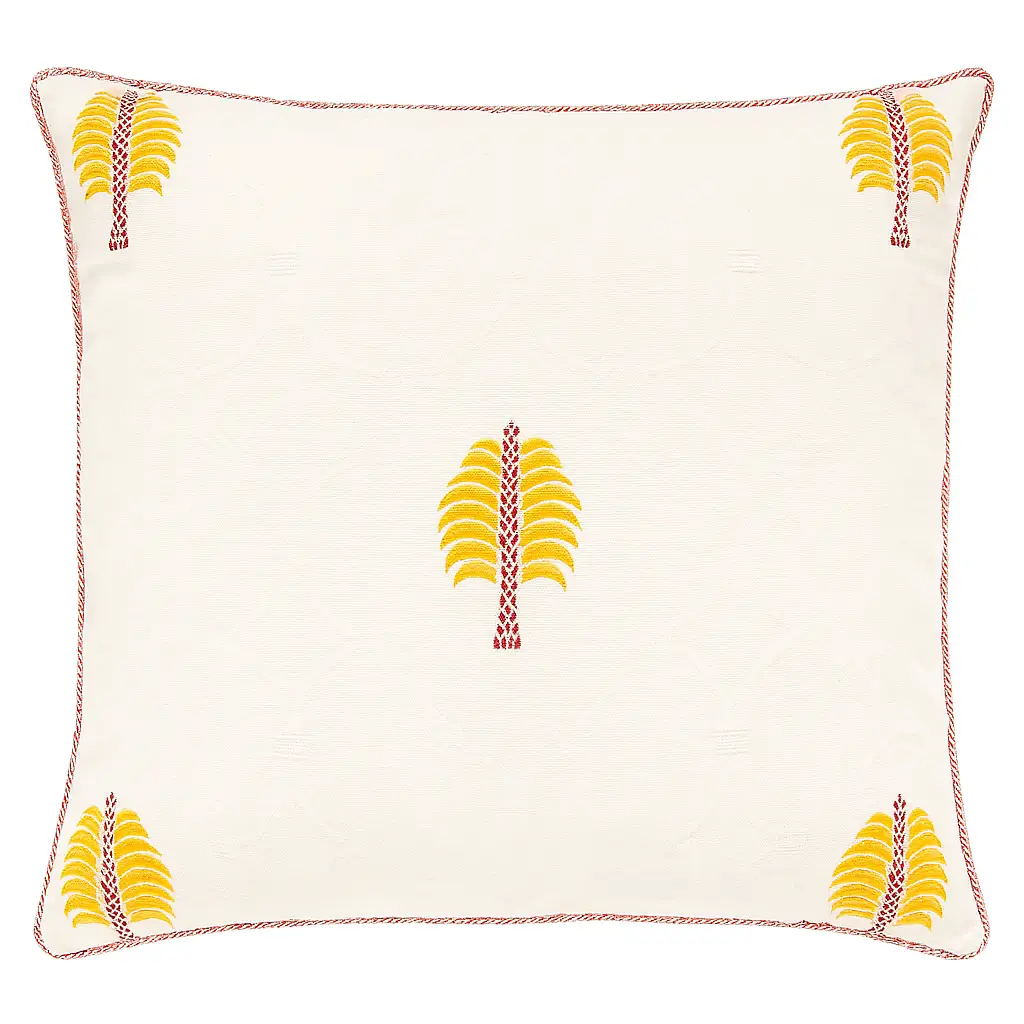 Sakkara Palms Cushion Corail 0