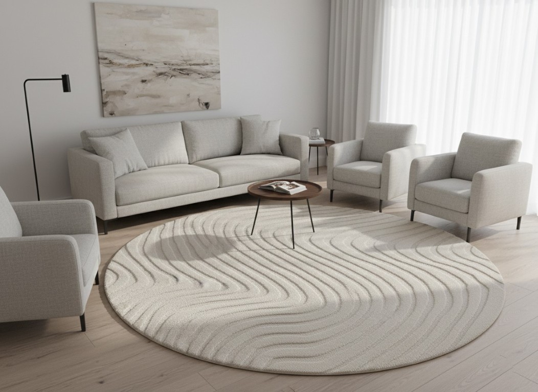 Soft Contours Hand-Tufted Wool Blend Rug 1