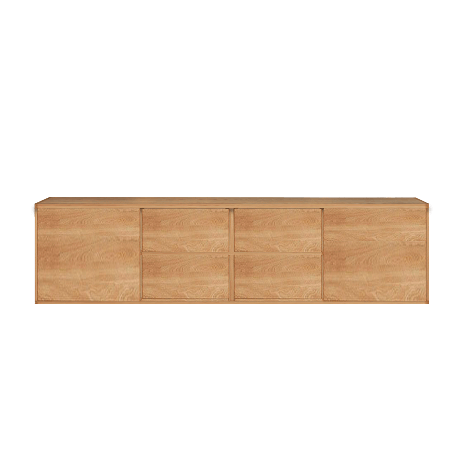 Aero TV Unit – Sleek Symmetrical Design With 4 Drawers & 2 Shutters 0
