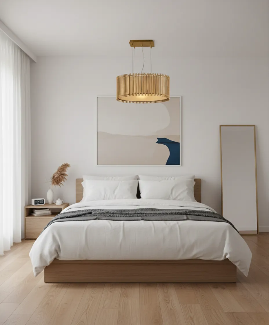 Oval Bamboo Ceiling Lighting 1