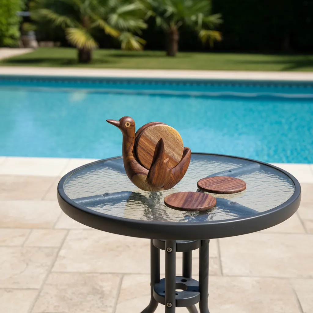 Wooden Tea Coasters 1