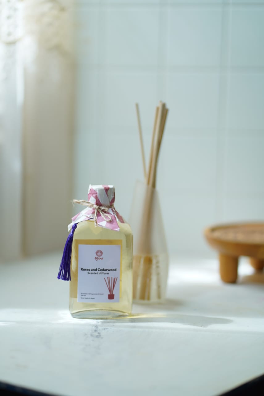 مجموعة دفيوزر بالشاي الاخضر (معطر جو منزلي) 0
