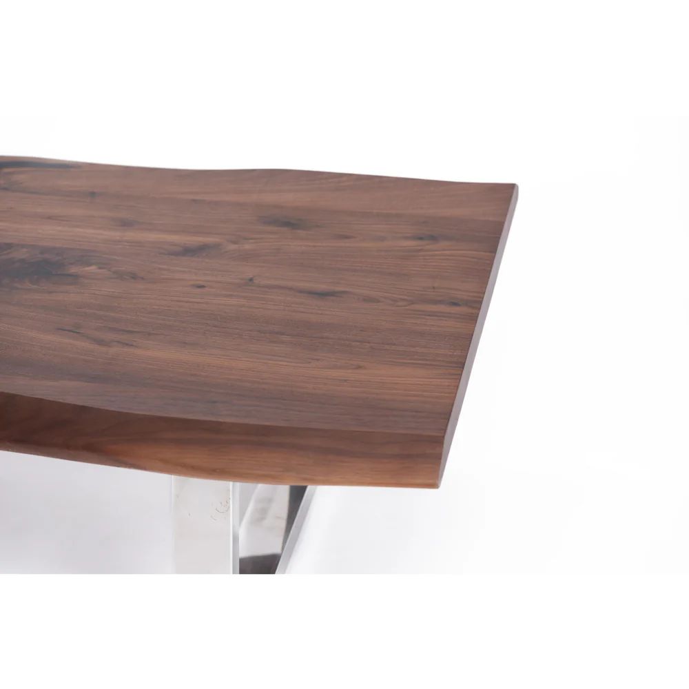 Nuk Coffee Table - Solid Live Edge Wood Top - Sturdy Legs 2