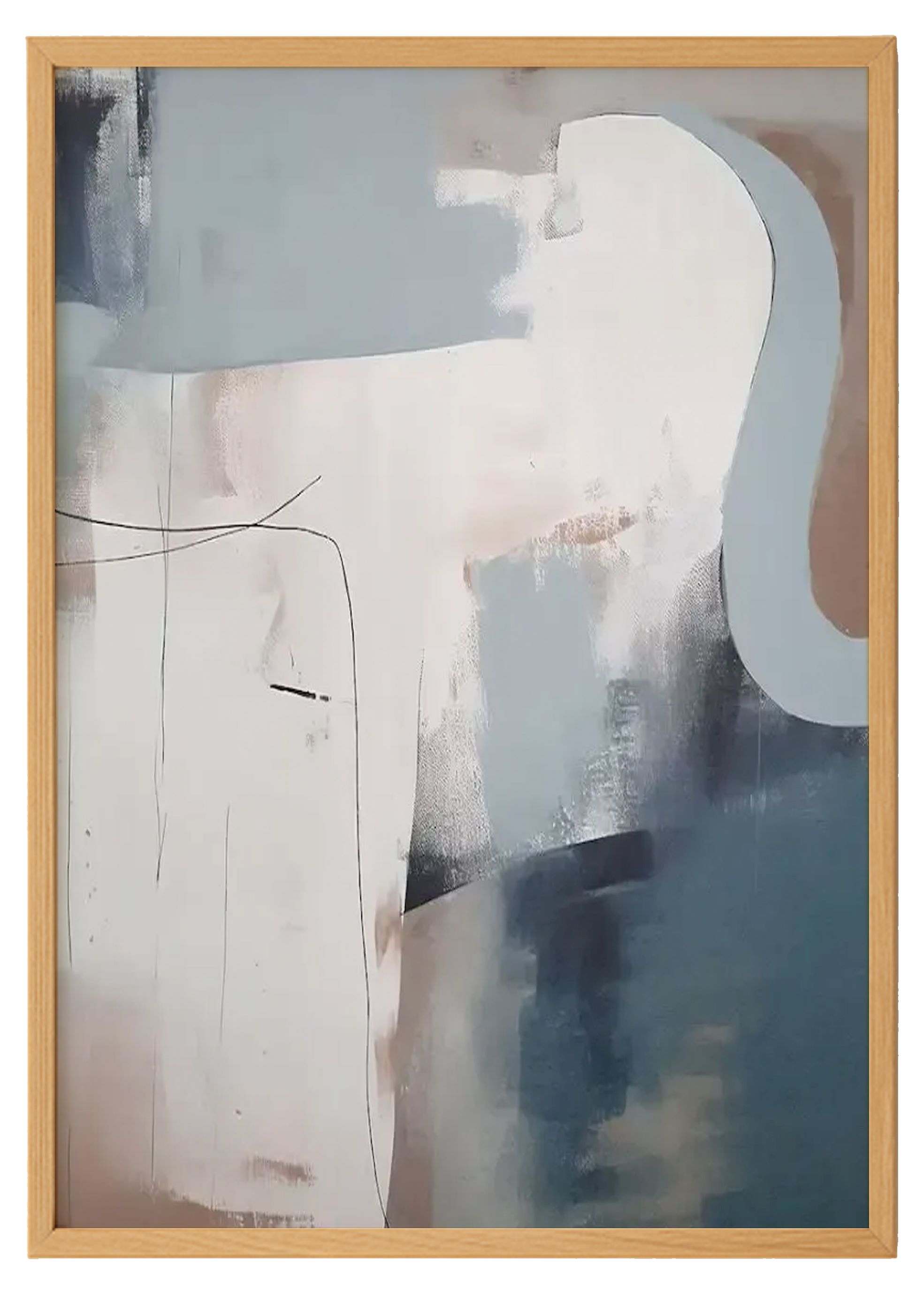 Contemporary Large Abstract Print – Ideal for Minimalist Spaces 0