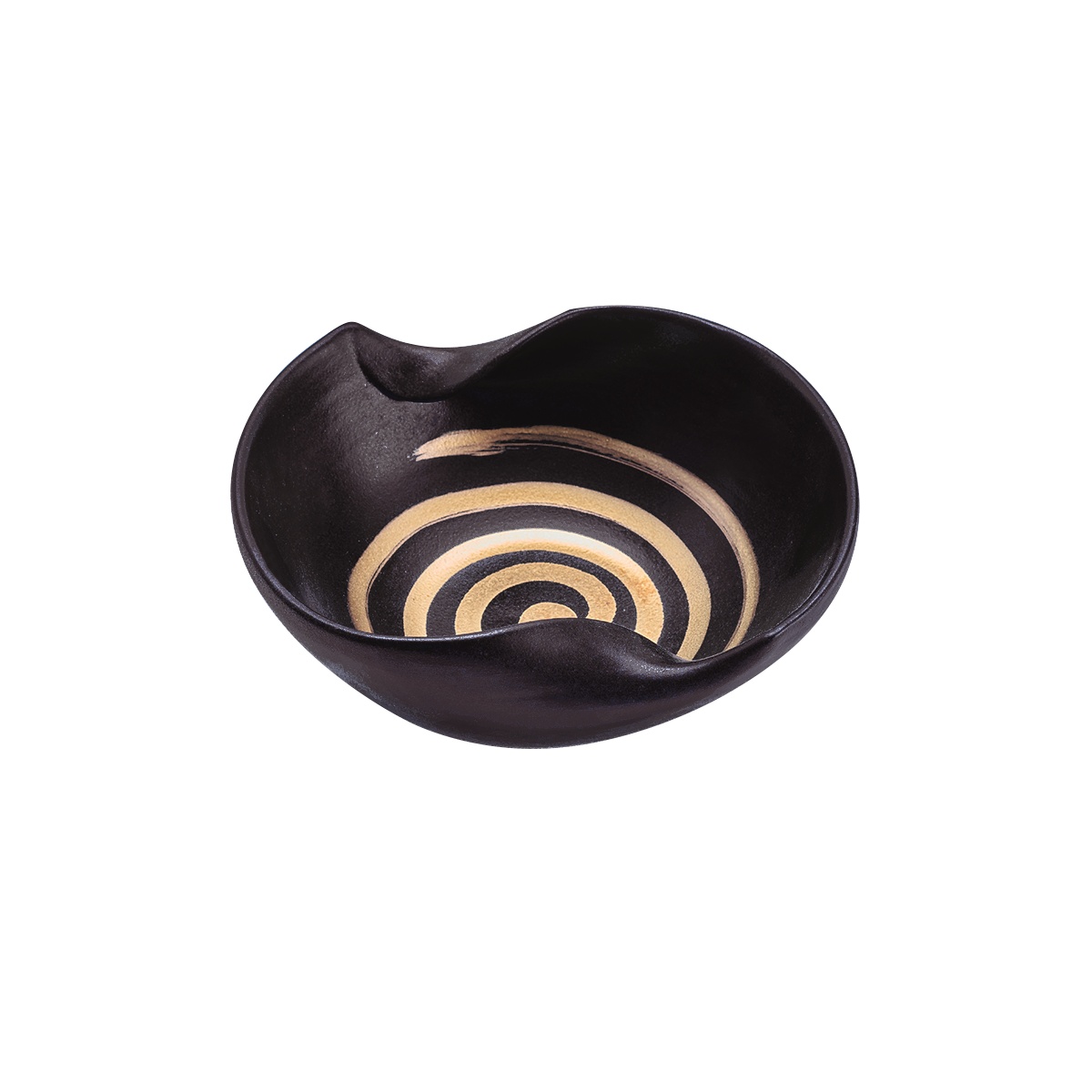 Gi Designs Wave Soup Bowl Black & Gold 0