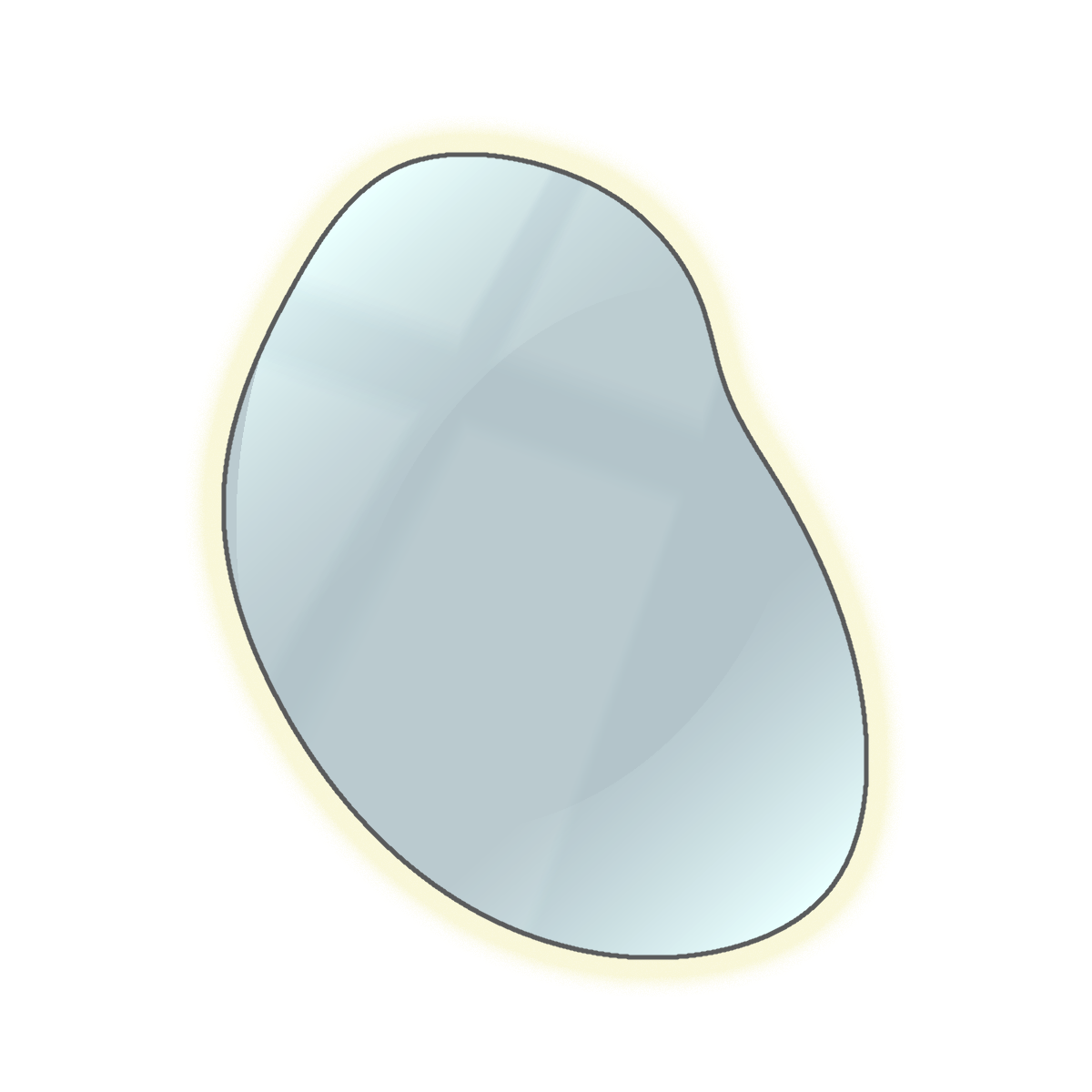 Ella Abstract Round Mirror 2