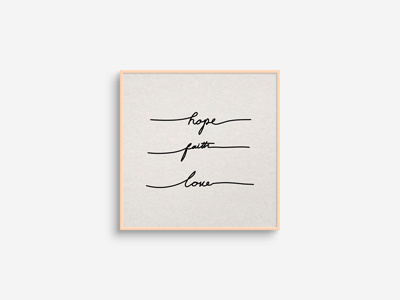 Hope Faith Love 1