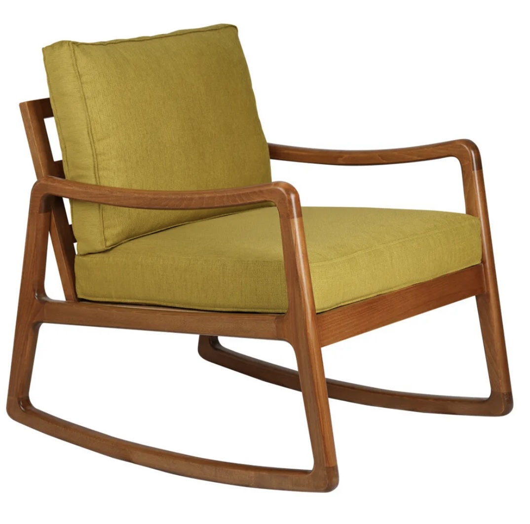 Zia Rocking Chair (Custom Fabric) In Beech Wood image