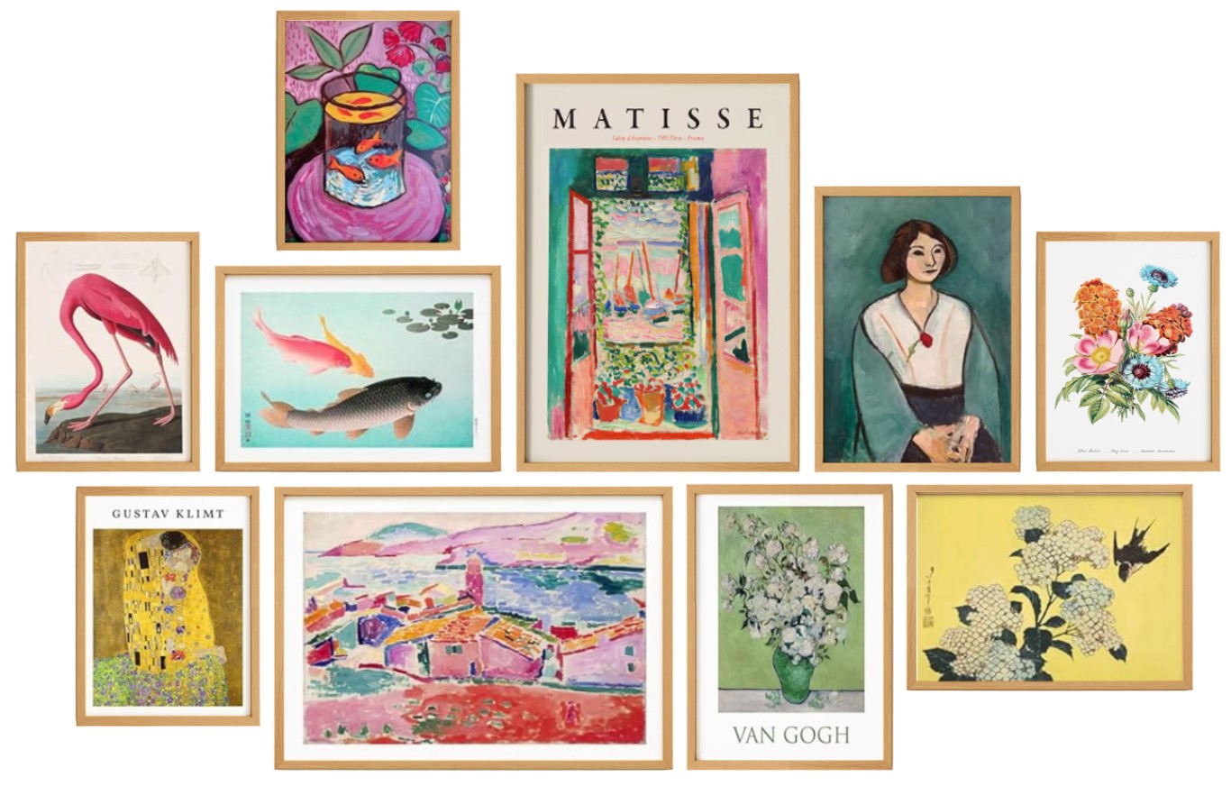 Eclectic Gallery Wall Set of 10 0