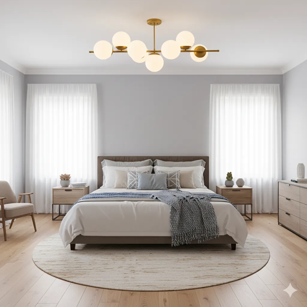 Nettie Chandelier - Gold & White - YL230 1