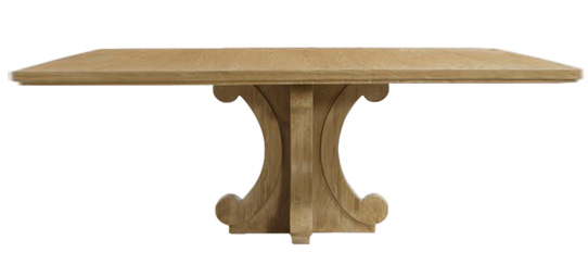 Tjikko Weather-Resistant Dining Table in Teak Veneer 0