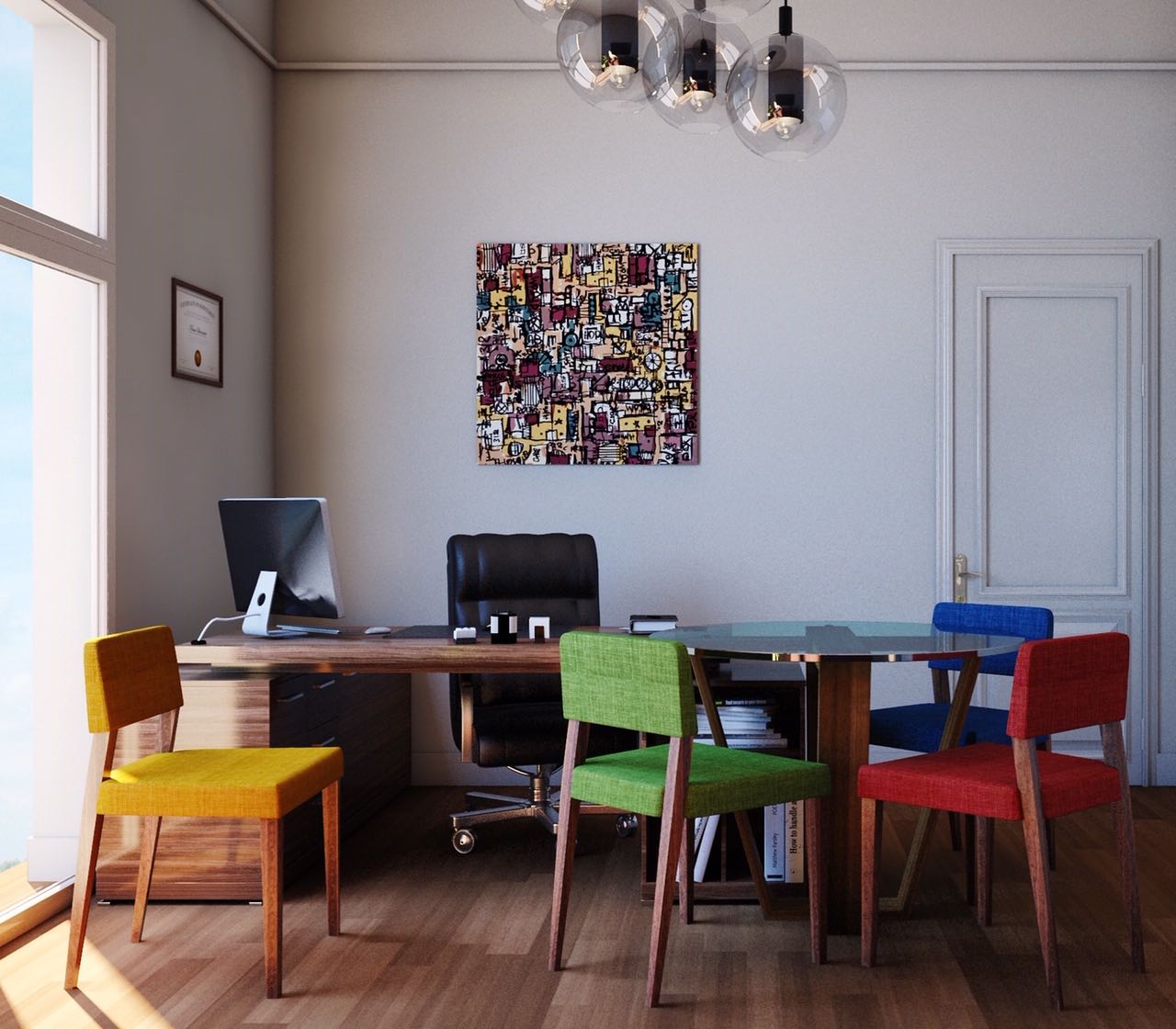 Colorful Executive Office