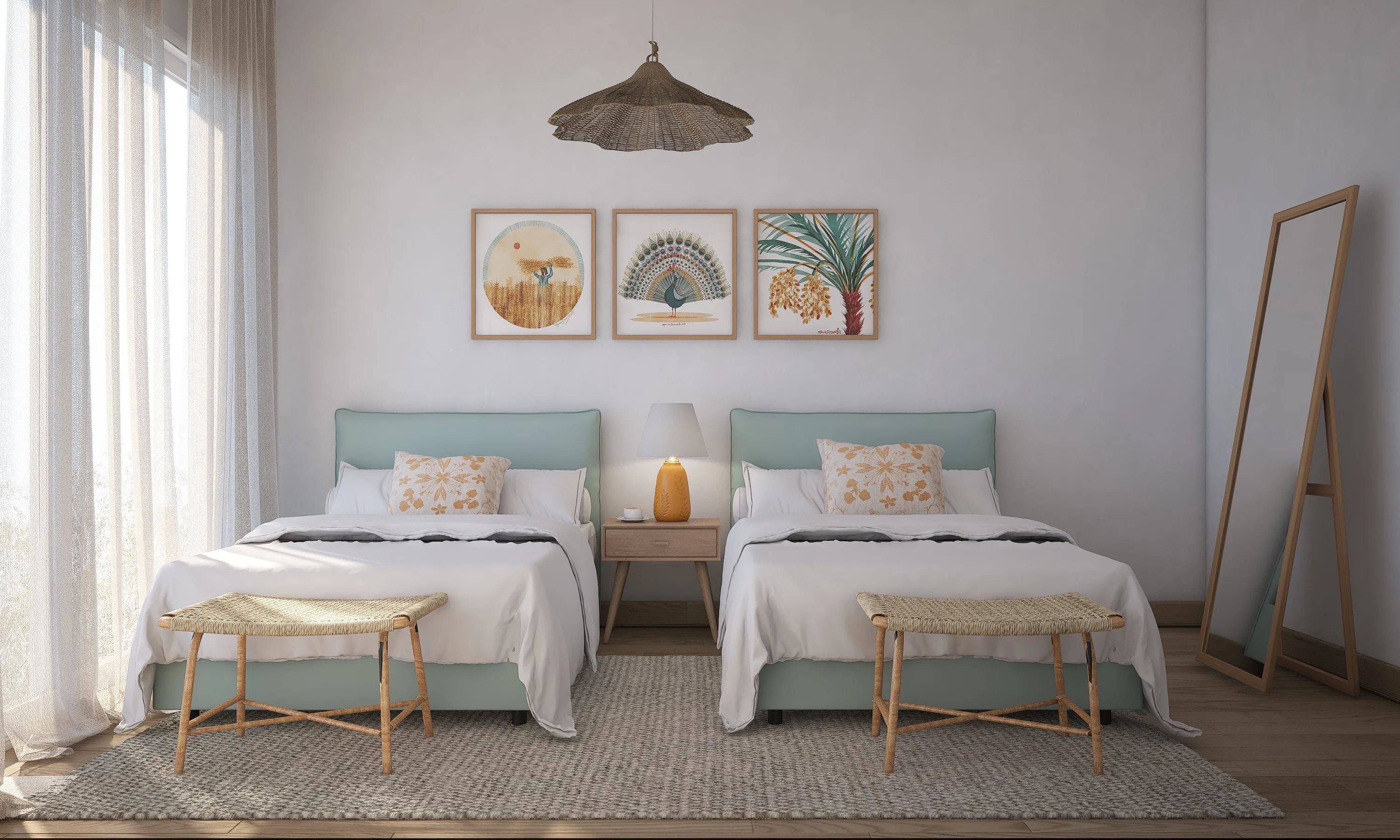 Summer Package 2025 - Colorful Palette - Guest Bedroom