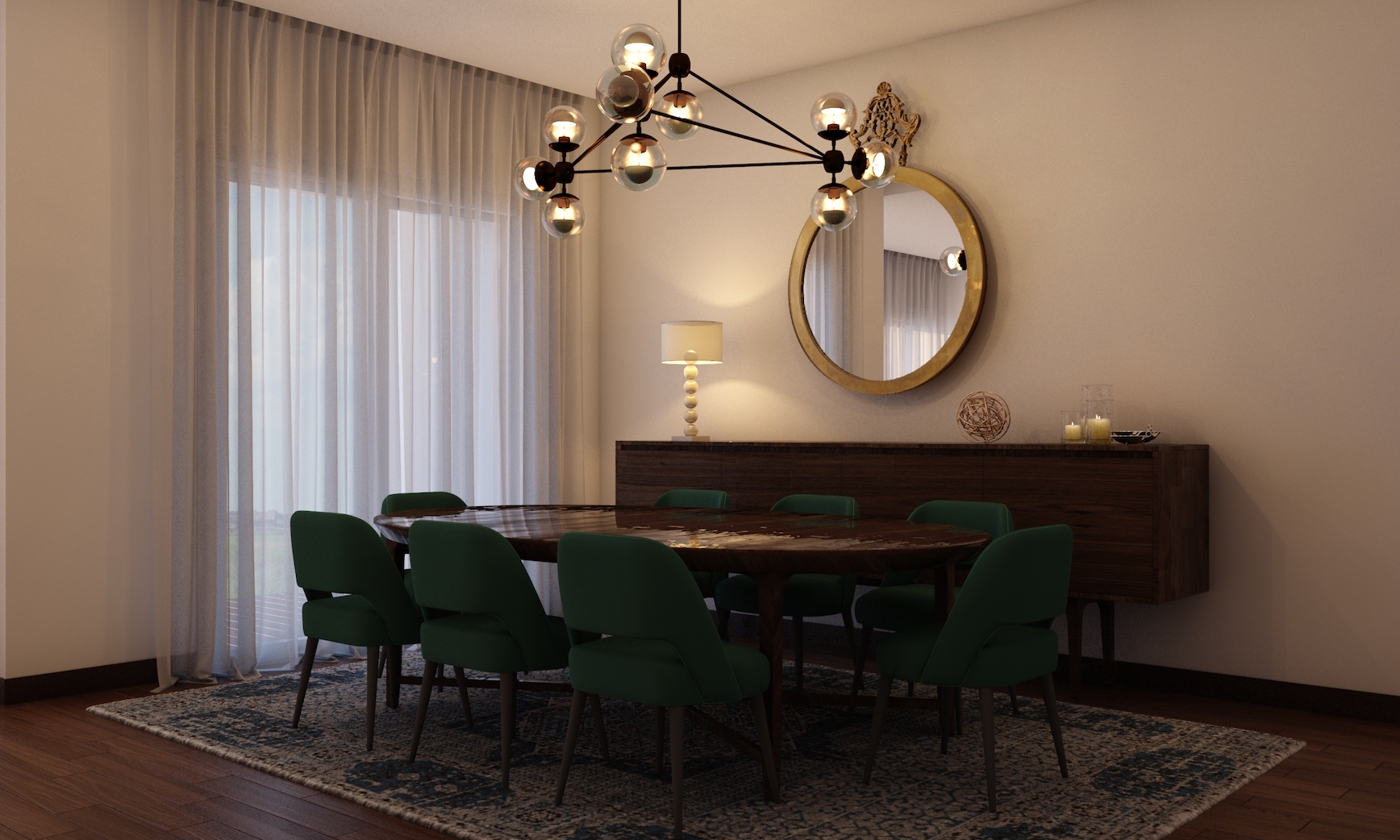 Glam Chic Dining Room