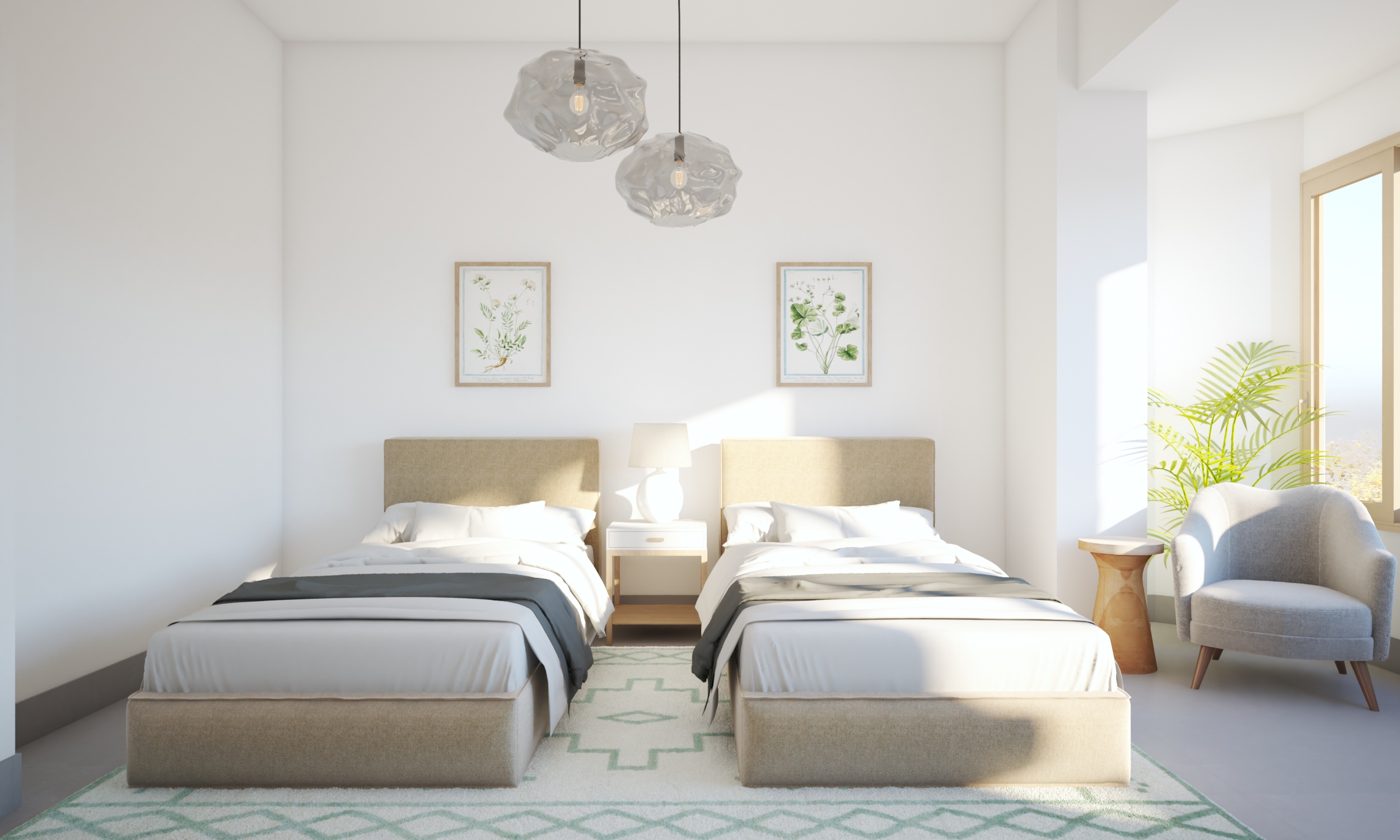 Light & Airy Guest Bedroom