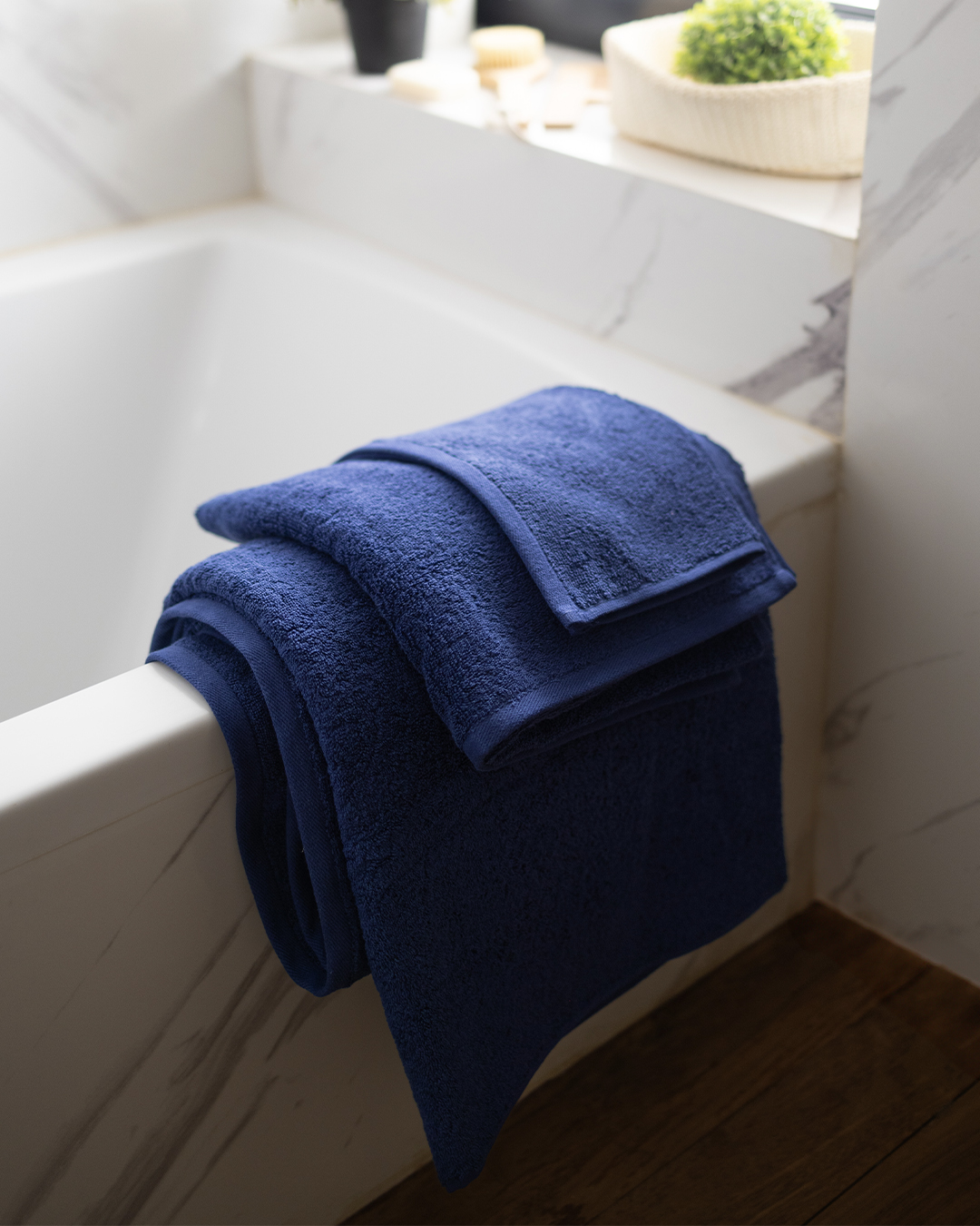 Plain Towel Navy