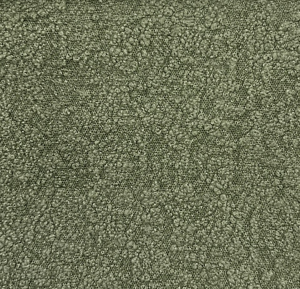 light green boucle x polyester