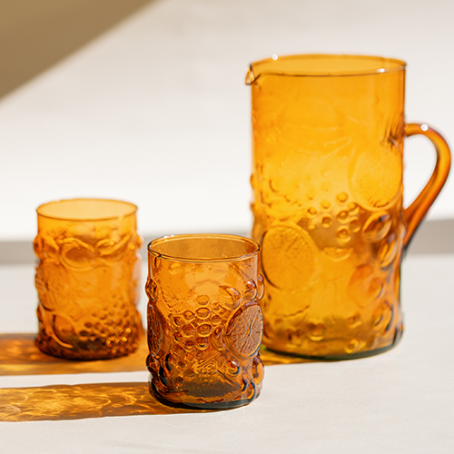 Layali Glass Set-Orange